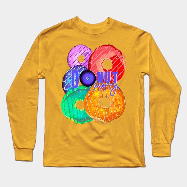 Raibow donuts 2 Long Sleeve T-Shirt by Miruna Mares